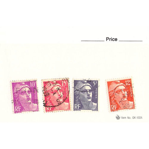 France 4 different of 4 total stamps included  (SC0_310)