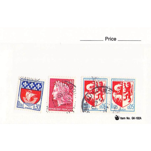 France 3 different of 4 total stamps included  (SC0_316)