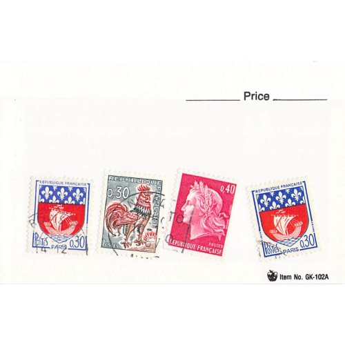 France 3 different of 4 total stamps included  (SC0_317)