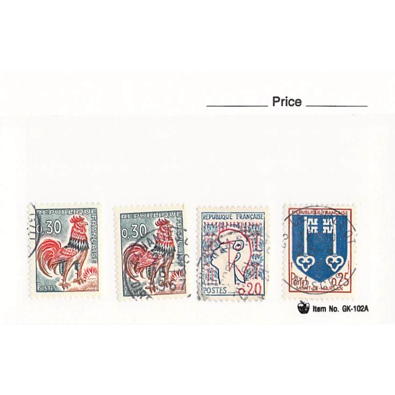 France 3 different of 4 total stamps included  (SC0_318)