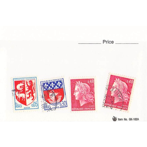 France 3 different of 4 total stamps included  (SC0_319)