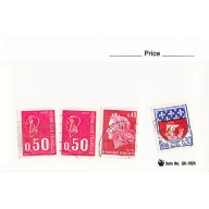 France 3 different of 4 total stamps included  (SC0_320)