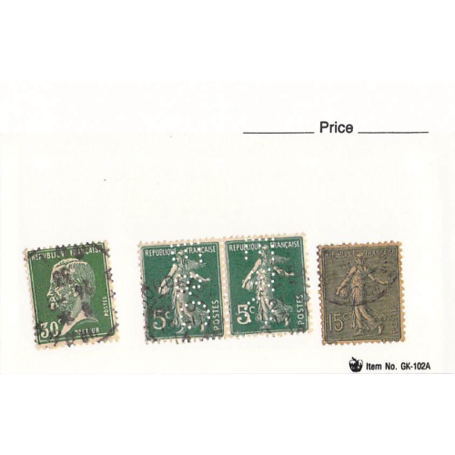 France 3 different of 4 total stamps included  (SC0_322)