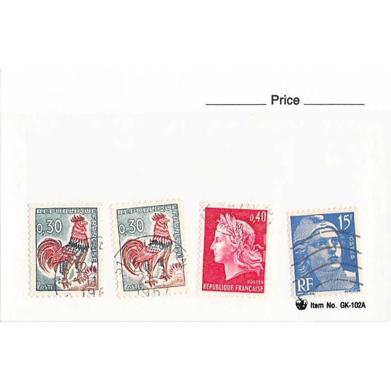 France 3 different of 4 total stamps included  (SC0_323)