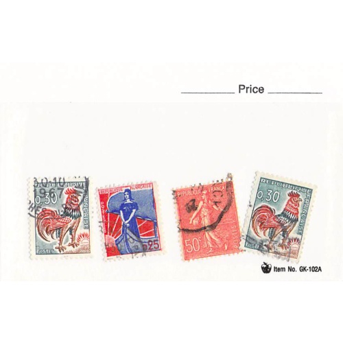 France 3 different of 4 total stamps included  (SC0_324)