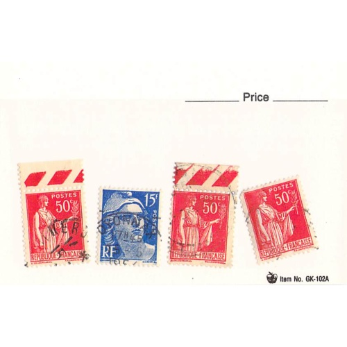 France 4 different of 4 total stamps included  (SC0_326)