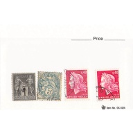 France 3 different of 4 total stamps included  (SC0_329)