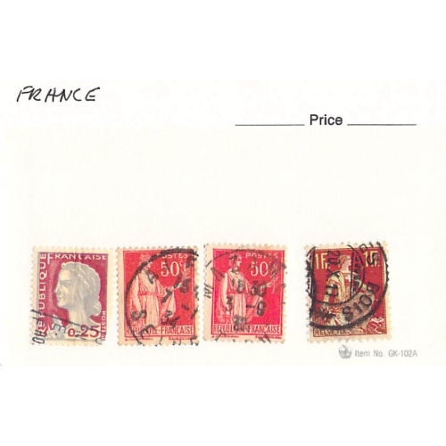 France 3 different of 4 total stamps included  (SC0_330)