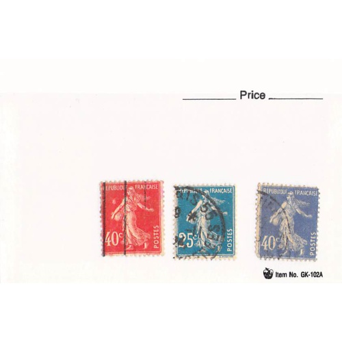 France 3 different of 3 total stamps included  (SC0_332)