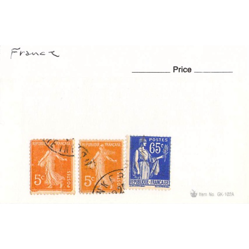 France 2 different of 3 total stamps included  (SC0_336)
