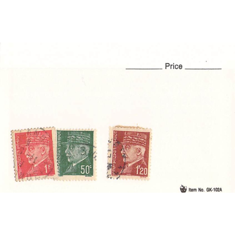 France 3 different of 3 total stamps included  (SC0_349)