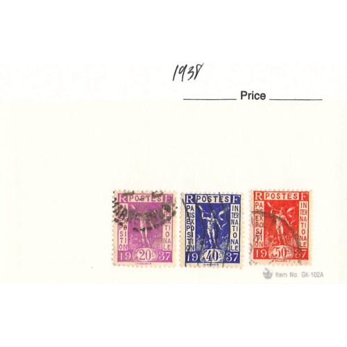 France 3 different of 3 total stamps included  (SC0_350)