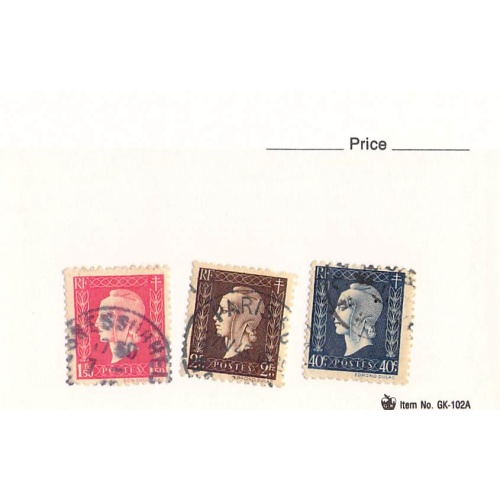 France 3 different of 3 total stamps included  (SC0_352)