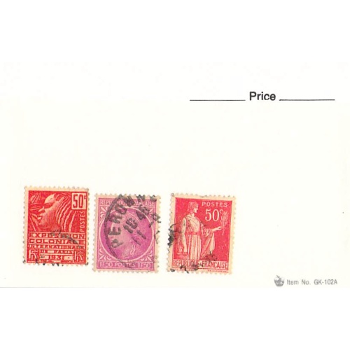 France 3 different of 3 total stamps included  (SC0_355)