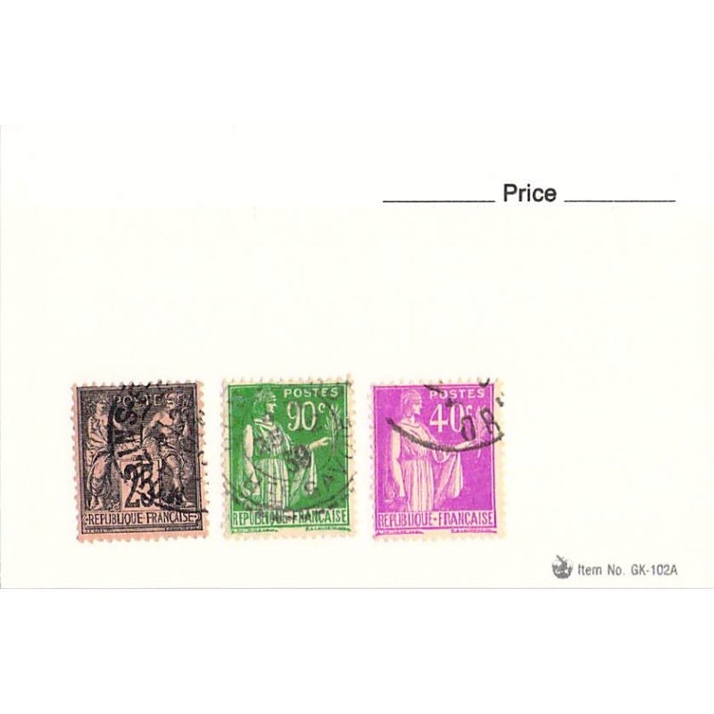 France 3 different of 3 total stamps included  (SC0_358)