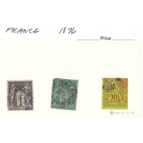 France 3 different of 3 total stamps included  (SC0_362)
