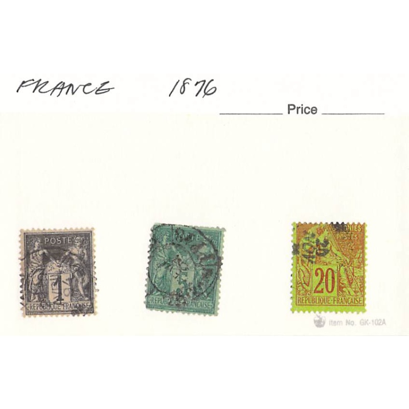 France 3 different of 3 total stamps included  (SC0_362)