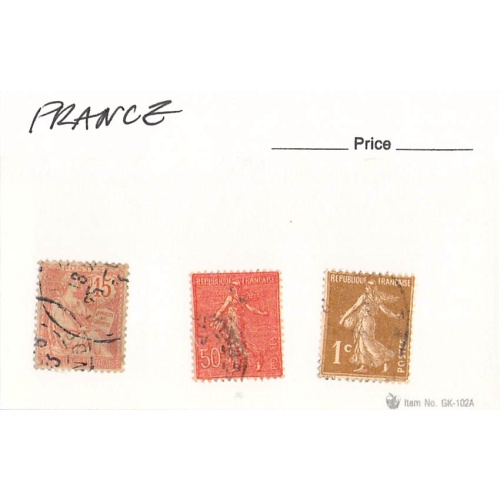 France 3 different of 3 total stamps included  (SC0_363)