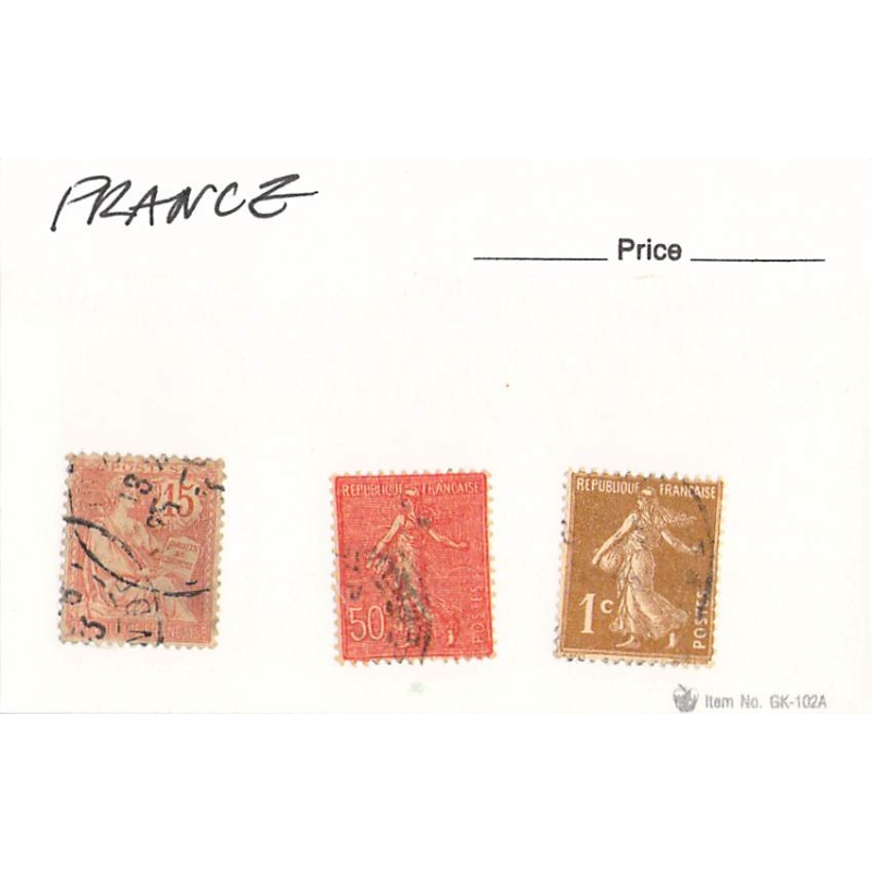 France 3 different of 3 total stamps included  (SC0_363)