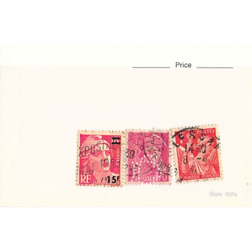 France 3 different of 3 total stamps included  (SC0_367)