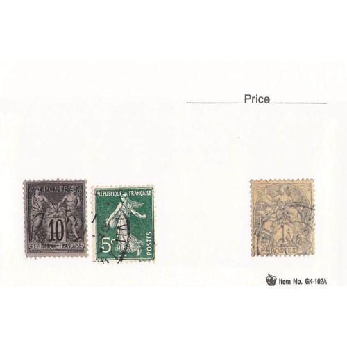 France 3 different of 3 total stamps included  (SC0_369)