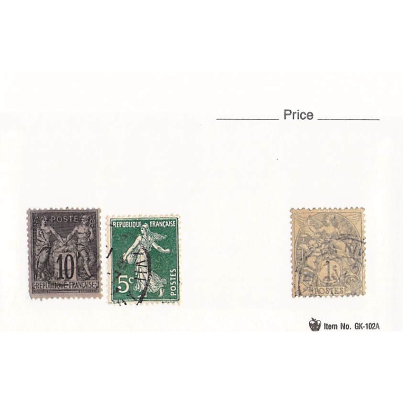 France 3 different of 3 total stamps included  (SC0_369)