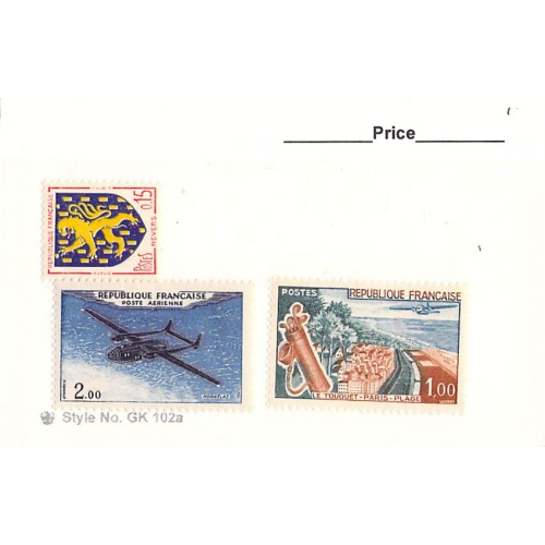 France 3 different of 3 total stamps included  (SC0_373)