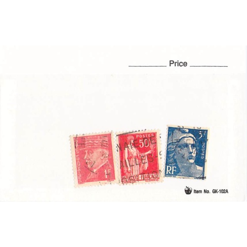 France 3 different of 3 total stamps included  (SC0_380)