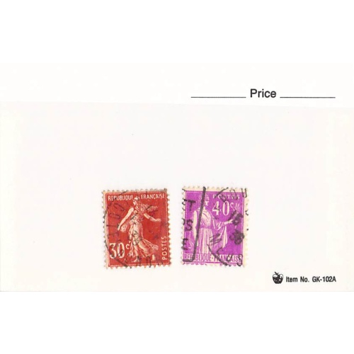 France 2 different of 2 total stamps included  (SC0_387)