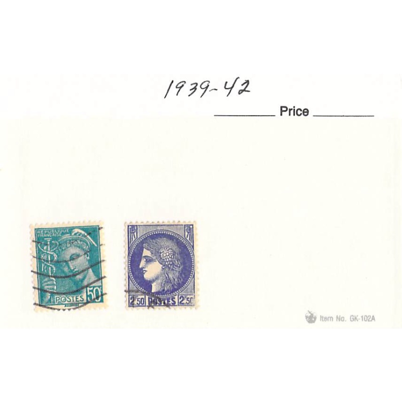 France 2 different of 2 total stamps included  (SC0_393)