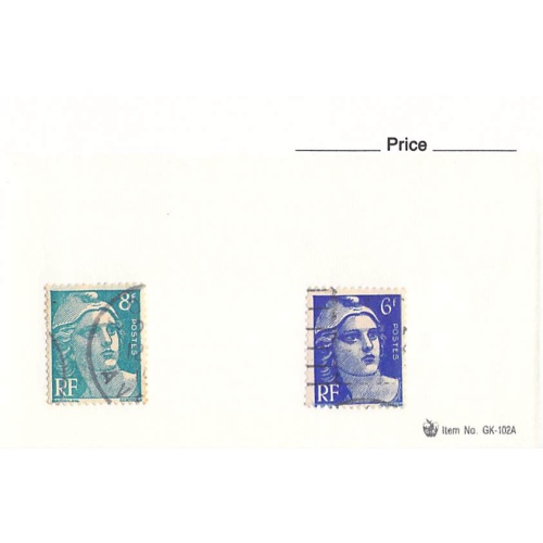 France 2 different of 2 total stamps included  (SC0_409)