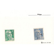 France 2 different of 2 total stamps included  (SC0_412)
