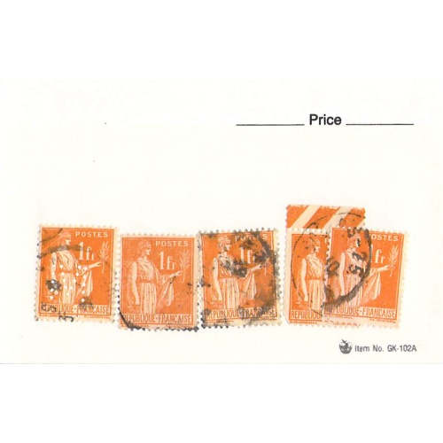 France 2 different of 5 total stamps included  (SC0_419)