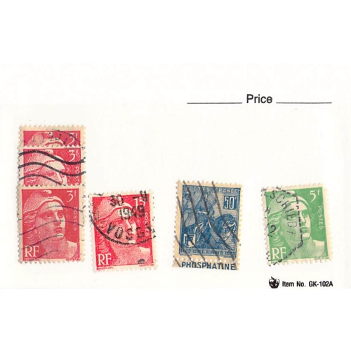 France 4 different of 6 total stamps included  (SC0_427)