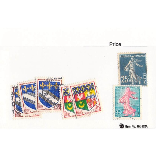 France 4 different of 7 total stamps included  (SC0_428)