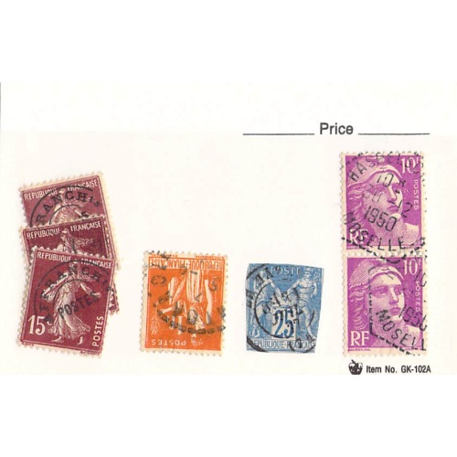 France 4 different of 7 total stamps included  (SC0_429)