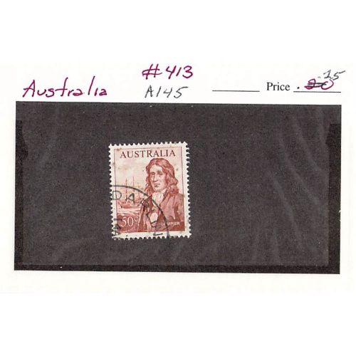Australia 413 Used Dempier 1 1966 (SC0_438)