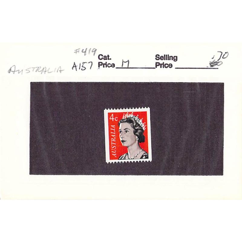 Australia 419 Unused QEII coil 1 1966 (SC0_443)