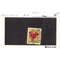 Australia 437 Used Desert Pea 1968 (SC0_467)