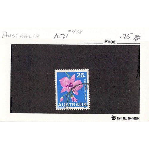Australia 438 Used Orchid 1 1968 (SC0_471)