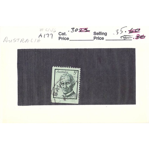Australia 446 Used Edward Davis 1968 (SC0_499)