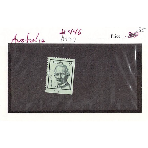 Australia 446 Used Edward Davis 1 1968 (SC0_500)