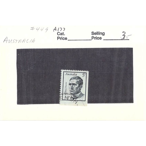 Australia 449 Used Paterson 1 1968 (SC0_510)