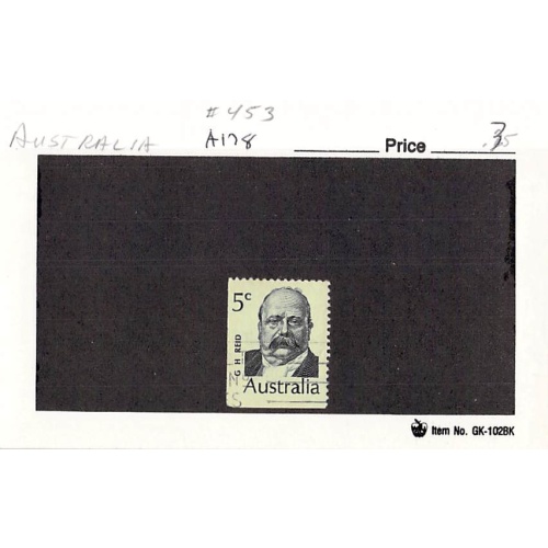Australia 453 Used Reid 1969 (SC0_515)