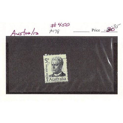 Australia 450 Unused Barton 1 1969 (SC0_523)