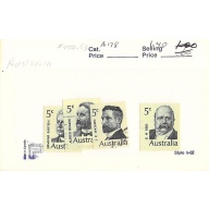Australia 450-53 Used set Prime Ministers 1 1969 CV 1.40 (SC0_525)