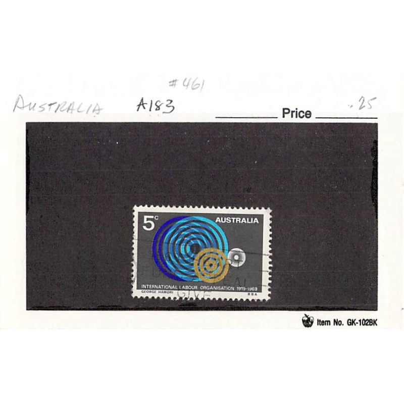 Australia 461 Used Circles 1 1969 (SC0_532)