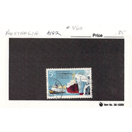 Australia 460 Used Harbor Scene 1969 (SC0_536)