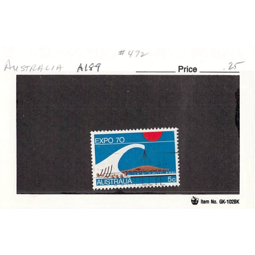 Australia 472 Used Expo 70 1970 (SC0_546)