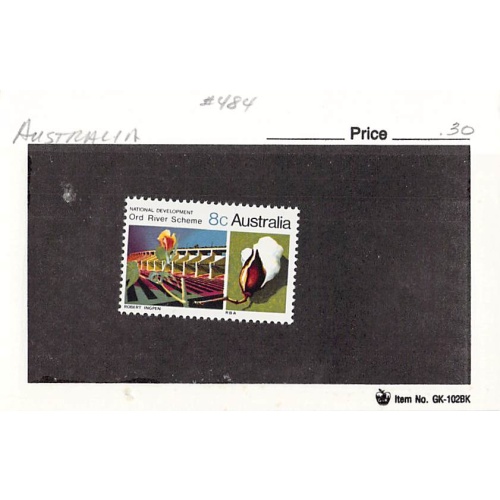 Australia 484 Unused Hydroelectric 1970 (SC0_559)